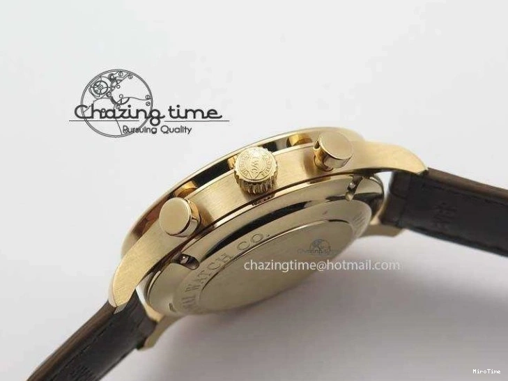 MIROTIME 0821 Portuguese Chrono RG IW371480 ZF 1:1 Best Edition White Dial On Brown Leather Strap A7750 V HighPerformance 7266